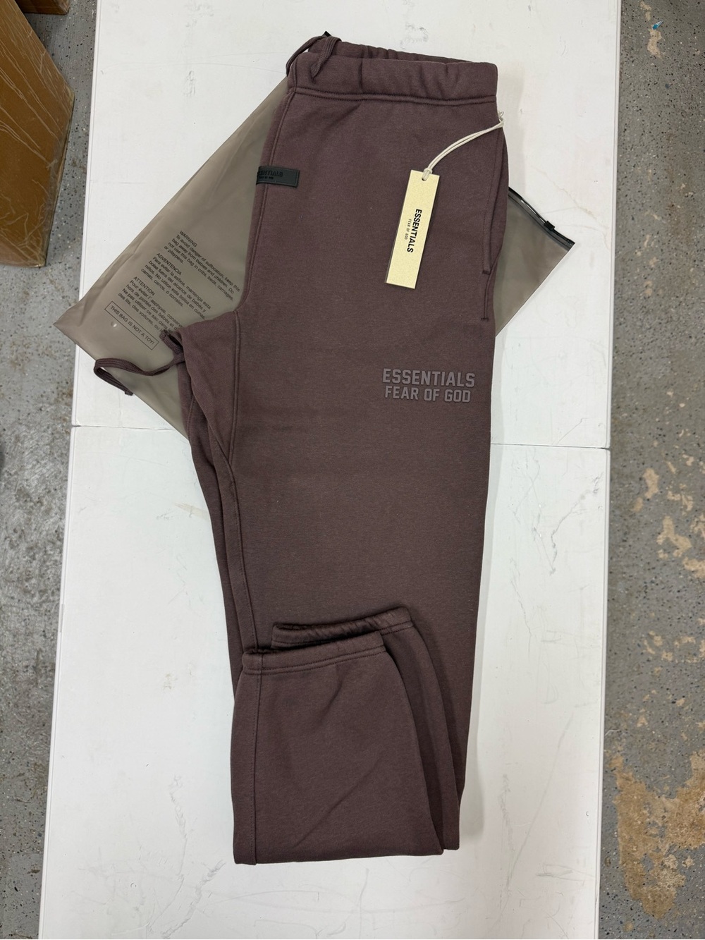 ESSENTIALS Fear of God Plum Sweatpants Brand New With Tags Size XL